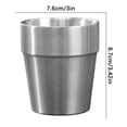 thumbnail image 1 of Stainless Steel Double-Layer Mug for Beer Hot Pot Tea Barbecue Anti-Scald Drinkware 9.5 in x 8.2 cm, 1 of 2