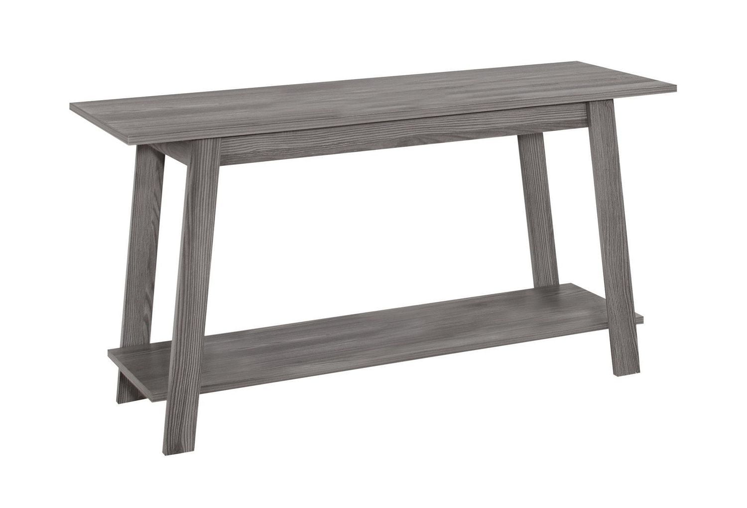 Monarch Specialties Tv Stand, 42 Inch, Console, Media Entertainment Center, Storage Shelves, Living Room, Bedroom, Laminate, Grey, Contemporary, Modern