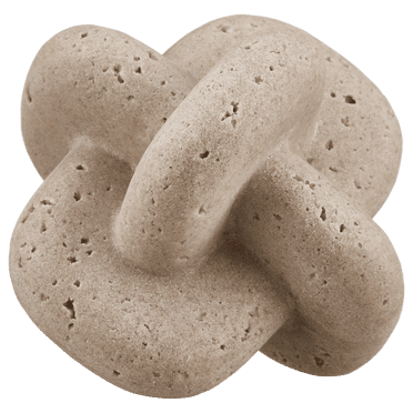 Bouclair Nœud Décoratif en Céramique Mouchetée Beige
