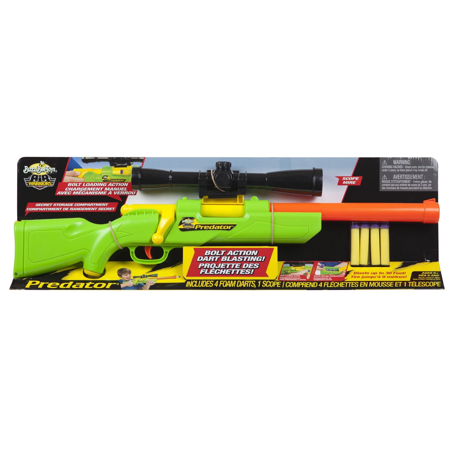 Air Warriors Predatortm Dart Blaster with Scope - Walmart.ca