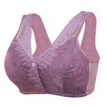 thumbnail image 1 of Clearance Sale 2025 Intimates Women's Adjustable Sports Front Closure Extra-Elastic Breathable Lace Trim Bra, 1 of 8