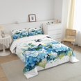 thumbnail image 2 of YST Girls Hydrangea Flower Bedding Sets Full Hummingbird Butterfly Comforter Set,Blue Floral Duvet Set Green Leaf Quilted Comforter Spring Blossoms Bedroom Decor,Lightweight 3 Piece, 2 of 5