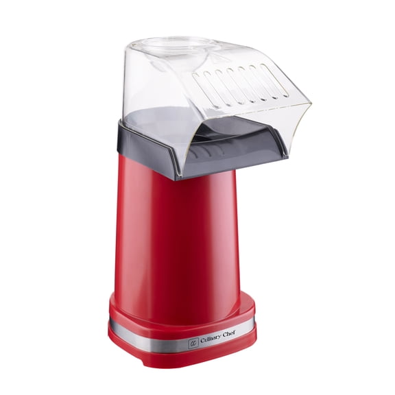 Machine à pop-corn 16 tasses de luxe à air chaud de Culinary Chef - Rouge