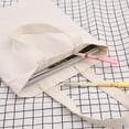 thumbnail image 4 of 10 Pack Canvas Bags Tote Bags Large Capacity Solid Color Foldable Reusable Lightweight Shopping Bags Cloth Bags Tote Bags, 4 of 8