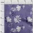 thumbnail image 1 of oneOone Tissu en Coton Flex Violet à Fleurs pour Robe Tissu Imprimé au Mètre 40 Pouces de Large, 1 of 4