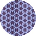 thumbnail image 1 of Ahgly Company Tapis Rond Lavable en Machine Intérieur Transitionnel Mimosa Violet, 8 Pieds Rond, 1 of 7