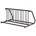 thumbnail image 2 of Ourlova Double Side Commercial Grid Bike Rack for 10 Bikes, Heavy Duty Metal Floor Stand for Parking, 2 of 8