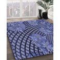 thumbnail image 3 of Ahgly Company Machine Washable Indoor Rectangle Transitional Sky Blue Area Rugs, 8' x 10', 3 of 7