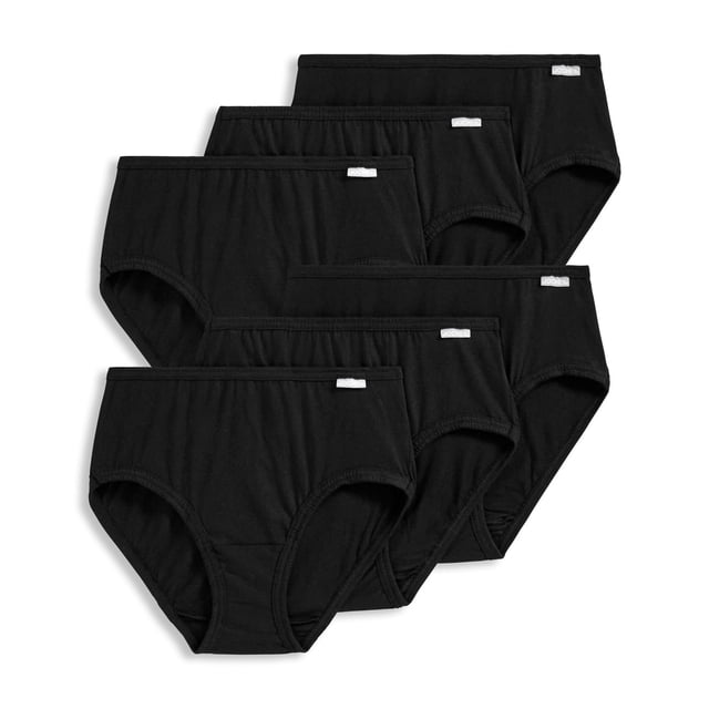 Jockey Women's Plus Size 100% Cotton Elance Hipster - 6 Pack