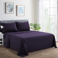 thumbnail image 1 of Marina Decoration 600 Thread Count Ultra Soft Deep Pocket Hotel Standard Solid Bedding Long Staple Percale Cotton All Season Sheet Set with Pillowcase, 1 of 7