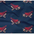 thumbnail image 4 of oneOone Organic Cotton Poplin Twill Fabric Branch & Bird Block Printed Craft Fabric BTY 42 Inch Wide, 4 of 4