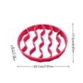 thumbnail image 3 of Silicone Roasting Rack Oval Heat Cooking Rack Dishwasher Microwave, 3 of 8