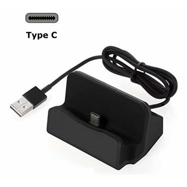 Station de Charge Type C Station d'Accueil de Bureau Compatible avec Samsung Note 8/S8/S8 Plus, Google Pixel/Pixel TG, LG G6/G5, Lumia 950 TG/950 et Plus d'Appareils Type C