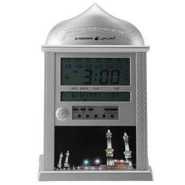 Digital Azan Mosque Prayer Wall Clock, Multifunctional Design, Accurate Time Display, Alarm Clock Function, Suitable for Home Decoration