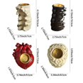 thumbnail image 3 of Clearance! Halloween Candle Holder Resin Gothic Candle Halloween Table Decorations Tea Light Candle Holder Halloween Party Centerpiece Halloween Dinner Table Decorations, 3 of 6
