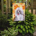 thumbnail image 2 of Carolines Treasures BB9944GF Medium White Poodle Fall Flag - Garden Size, 2 of 3