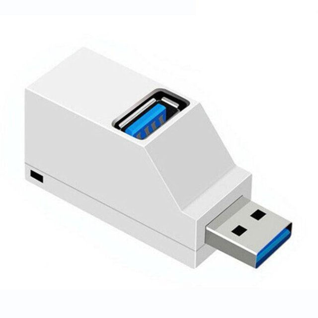 RYGRZJ USB 3.0 Hub 3 Ports Mini Splitter High Speed Data Transfer For PC Laptop UK