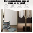 thumbnail image 4 of Fridja 6Pcs Compression Packing Cubes for Travel, Luggage Organizer Bags, Zipper Packing Cubes for Suitcases, 4 of 5