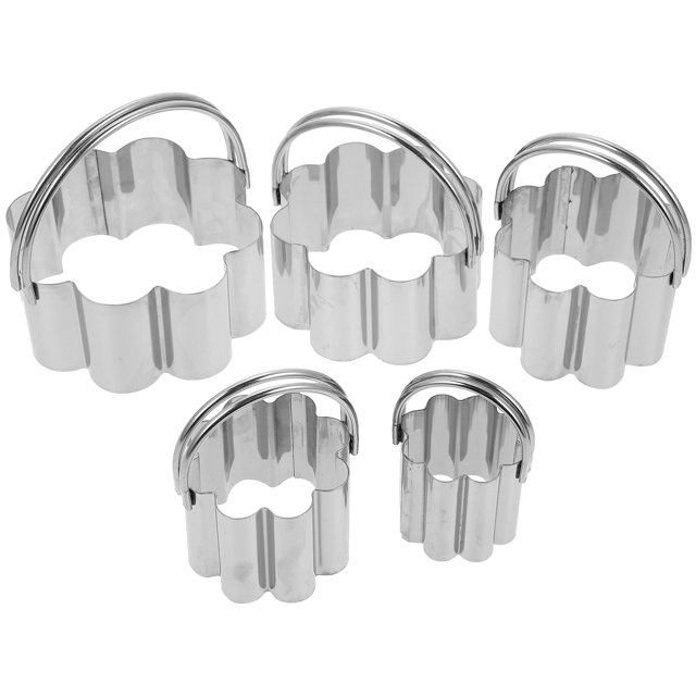 5 Pcs Moules à Biscuits Décoratifs Emporte-Pièce en Acier Inoxydable Moule à Mousse Outil de Pâtisserie