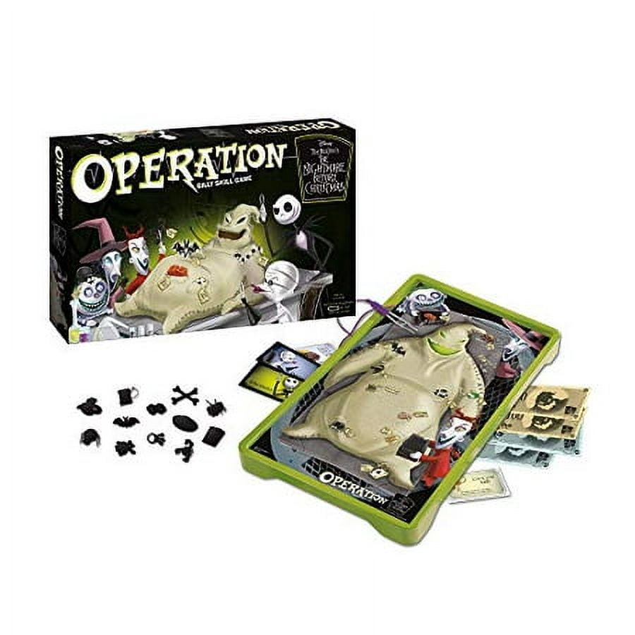 Operation Disney The Nightmare Before Christmas Board Game | Collectible Operation Game | Featuring Oogie Boogie & Nightmare Before Christmas Artwork