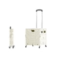 thumbnail image 1 of Maytalsory Multi-functional Rolling Crate For Camping Hiking Enthusiasts Portable Collapsible Cart With Wheels white 4  rounds, 1 of 6