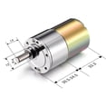 thumbnail image 1 of DC 12V 2RPM- 1000RPM High Torque Electric Gear Box Motor Speed Reduction 12V 200RPM, 1 of 6