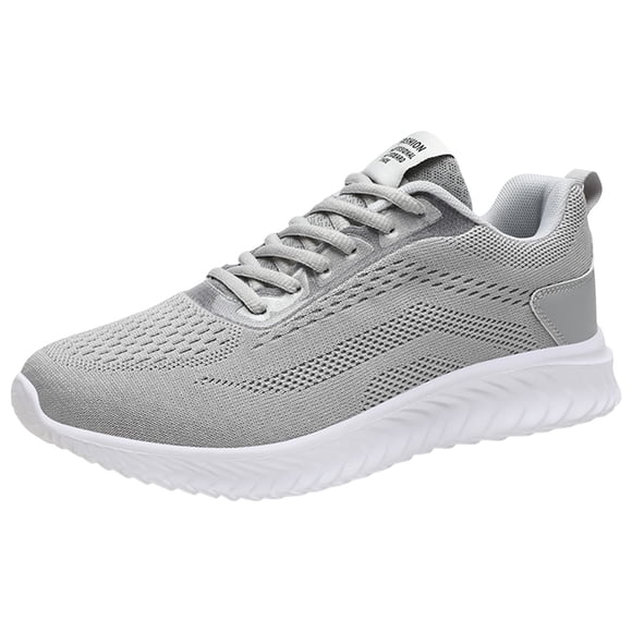 HBFAGFB Men Sports Shoes Simple Flat Bottom Comfortable and Casual Shoes Mens Sneakers Grey Size 43