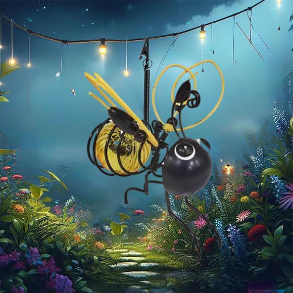 Solar Animal Lights Outdoor Hanging Animal Solar Garden Light Solars Animal Lights Water Proof Animal Solar Light For Party Festivals Garden Decoration Sprinkler System Cover Rice Lights Battery