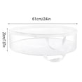 thumbnail image 3 of Penkiiy Christmas Wreath Storage Bag 30" Clear Christmas Wreath Storage Container, Garland Holiday Artificial Wreath Storage Holder, Water Proof Transparent Clear PVC (24 Inch), 3 of 3