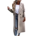 thumbnail image 1 of IROINID Manteau pour Femme à Manches Longues, Couleur Unie, Revers en Pointe, Manteau d'Extérieur, Cardigan Ample, Manteau d'Extérieur, 1 of 5