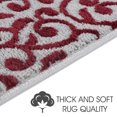 thumbnail image 4 of Leaves Collection Contemporary, Cozy, Vibrant and Soft Stair Mats & Rugs, 9'' x 28'', 4 of 7