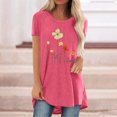 thumbnail image 2 of Pompotops Chemises Mode Décontractée pour Femmes Manches Courtes Tee-Shirt Ample Tunique Blouse, 2 of 4