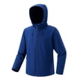 thumbnail image 4 of KIHOUT Manteau Coquille Souple Léger pour Homme, Doublé en Molleton, à Capuchon, Résistant à l'Eau, Coupe-Vent pour Randonnée Hivernale, 4 of 4