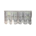 thumbnail image 2 of Tyidzon Arched Lace Curtain Fabric Semi Sheer Chiffon With Embroidery With Rod Pocket Designs For Doors And Windows, 2 of 6