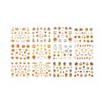 thumbnail image 1 of TopLLC False nail Nail Art Sticker Maple Leaf 12 In Large Watermark Squirrel Nail Decal Nail Stickers, 1 of 1