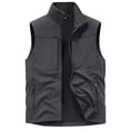 thumbnail image 1 of LOVZFMLL Jackets for Men's Work Clothes Jacket Solid Color Stand Collar Multiple Pockets Outdoor Sports Photography Leisure Coat, 1 of 8