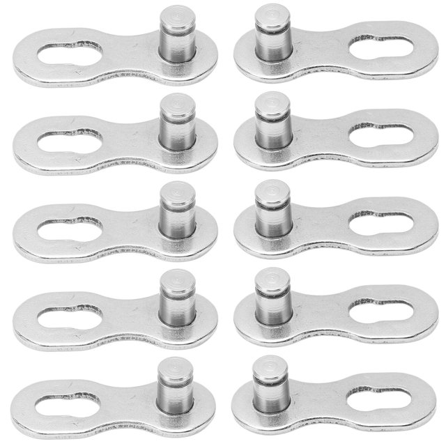 Bicycle Missing Link Bike Chain Link Reusable Steel Quick Release for 6 7 8 9 10 Speed Chains with 5 Pairs