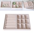 thumbnail image 2 of Velvet Jewelry Display Storage Tray, Stackable Accessories Storage, Watch Stud Show Case Organizer Style 07, 2 of 8