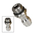 thumbnail image 4 of 1/4 Size Water Head Ferrule Stainless Steel Outer Wire Pot Adapter Pressure Washers Coupler(Silver), 4 of 8