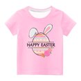 thumbnail image 2 of TIMIFIS Cadeaux de Pâques pour Tout-Petit Garçon Fille T-Shirt à Col Rond à Manches Courtes avec Imprimé d'Oeufs et Oreilles de Lapin Mignon Chandails Joyeuses Pâques pour Enfants, 2 of 4