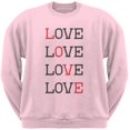 thumbnail image 1 of Valentines Day - All About Love Light Pink Adult Sweatshirt, 1 of 1