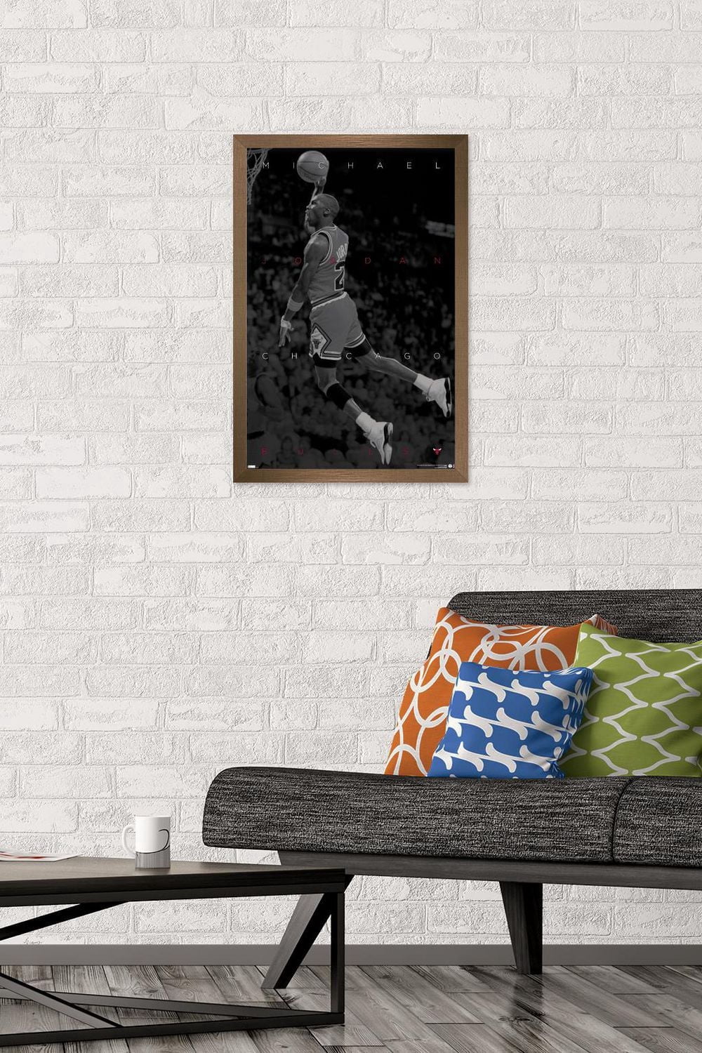 Michael Jordan - Black and White Wall Poster