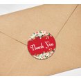 thumbnail image 4 of Darling Souvenir DIY Rose Blossom 1.6 Inches Red Round Thank You Stickers DIY Envelope Seals-45 Pcs, 4 of 4