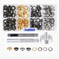 thumbnail image 1 of RuiJiao Clearance 200 Set Grommets Grommet Tools For Canvas Clothes Leather 6mm With Buckle Tool, 1 of 3