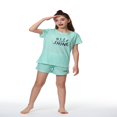 thumbnail image 2 of Ensemble de Pyjama 2 Pcs pour Filles, Rayures et Paillettes, Taille 6-16, 2 of 7