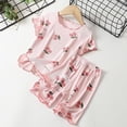 thumbnail image 1 of Pyjama d'Été pour Tout-Petits Filles Garçons, Enfants Filles Garçons, Motif Animal Fleur, Vêtements de Nuit, 1 of 3