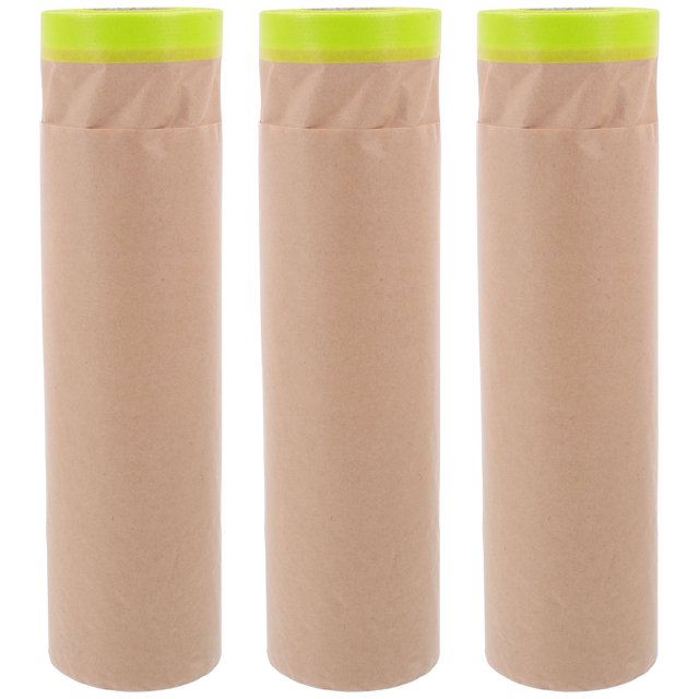 3 Rolls Masking Film Painting Protective Masking Paper Film Furniture Covering Masking Paper