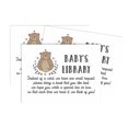 thumbnail image 1 of Inkdotpot 30Bear Jungle Animals Baby Shower Book Request Cards Bring A Book Instead Of A Card Baby Shower Invitations Inserts Games, 1 of 1