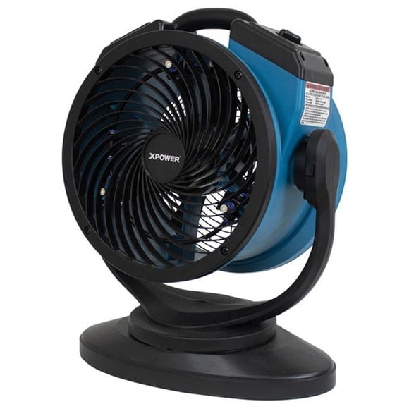 Xpower Ventilateur Brumisateur Polyvalent Oscillant Portable à 3 Vitesses pour l'Extérieur – Ventilateur de Refroidissement et Circulateur d'Air