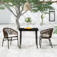 thumbnail image 1 of vidaXL 3 Piece Garden Dining Set Brown, 1 of 4
